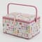 Dritz® Pink Sewing Notions Extra Large Sewing Basket with Removable Tray